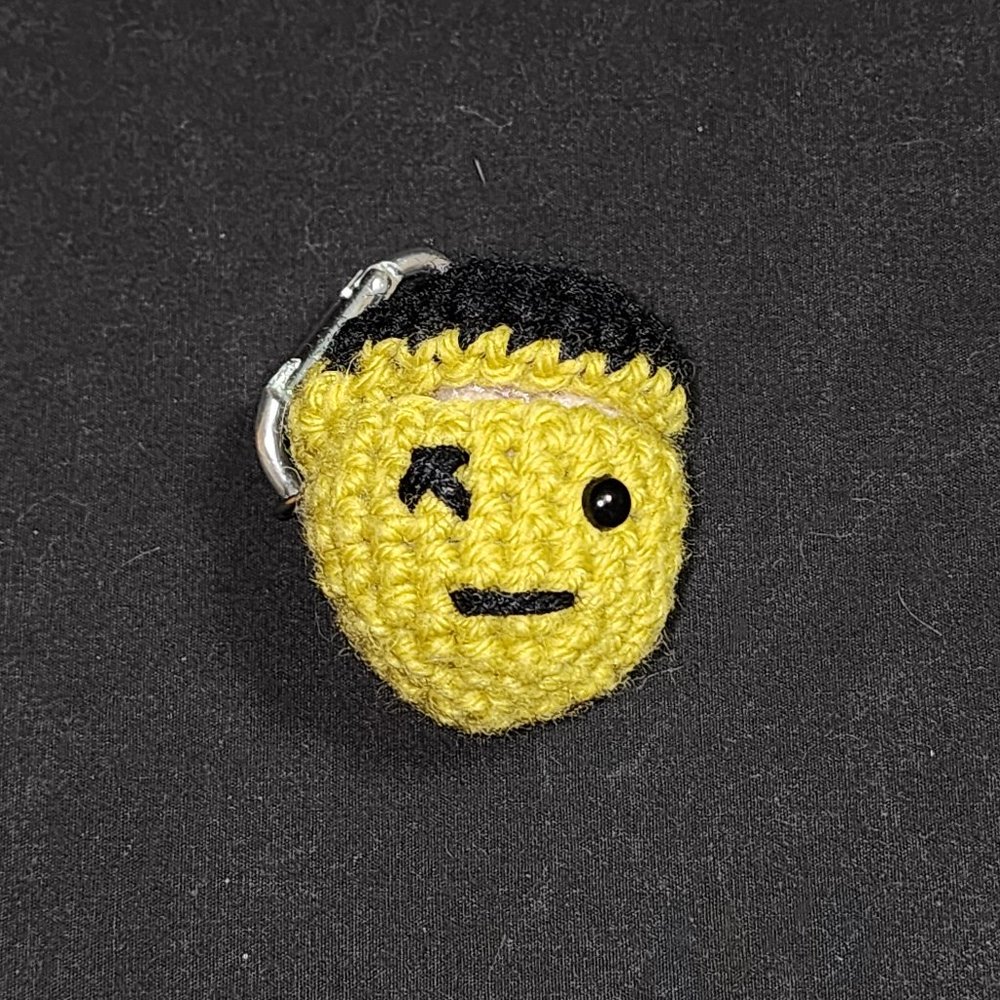 NWT Hand-Crafted Crocheted Zombie Key Chain
